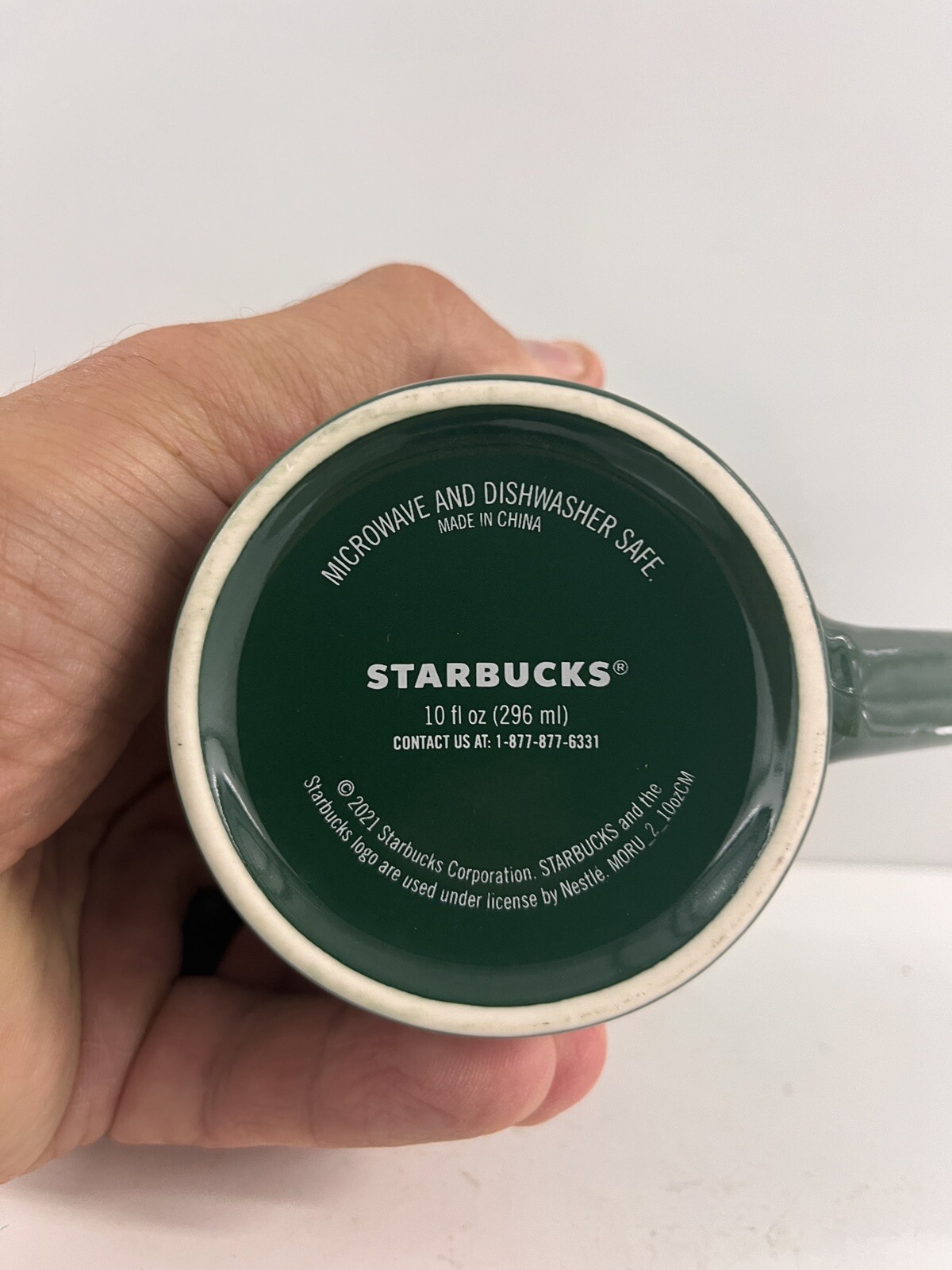Starbucks Mint Green Water Design&nbsp;Coffee Tea Cup/Mug 10oz 2021&nbsp;Rare!