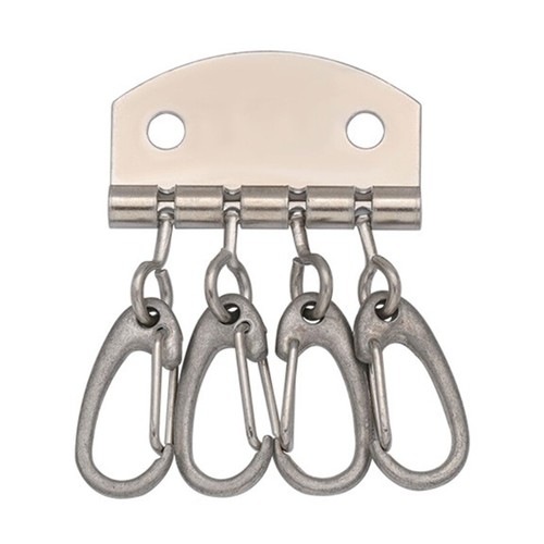 5 Pcs/Set Metal Key Holders Practical Keychains Keyring Organizers for Wallet - Picture 4 of 17
