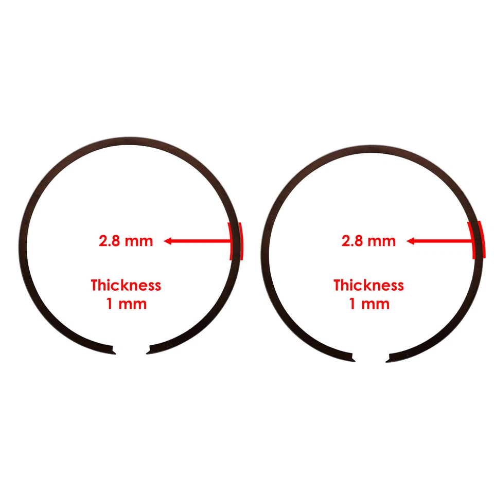 Kit de pistón Caltric con anillos de pistón para Yamaha YZ250 YZ250X 2003-2023 66,36 mm Foto 3 de 4