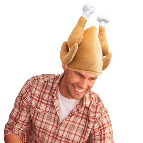 Plush Roasted Turkey Hats Thanksgiving 