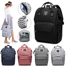 LEQUEEN Maternidad Maternidad Pañales Bolsa Bebé Cambiador Mochila de Lactancia Grande