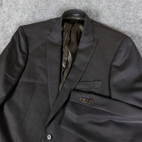 John Varvatos Blazer Mens 42 Long Brown Wool Sport Coat Two Button Casual Jacket