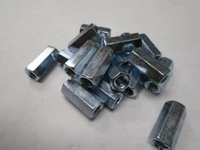 Hex Coupling Nuts 1/4-20 x 3/8 x 7/8 Threaded Rod Connector Zinc 25pcs #5734