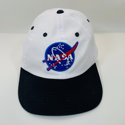 NASA Hat Cap Strap Back One Size Logo Get real gear 56CM PreOwned Nice Condition