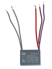 BM CEILING FAN CAPACITOR CBB61 5uf+6uf+7uf 5 WIRE UL listed   1 year warranty