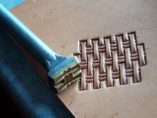 013-40 H Basket Brass hand made Leather stamp Saddlery punch