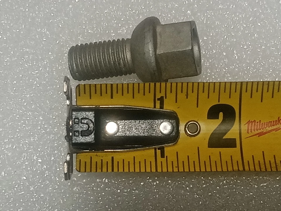 Set 20 New Short Lugs Bolts Mercedes Hubcap Wheels Rims w123 r107 111 113 108 - Image 2 of 2