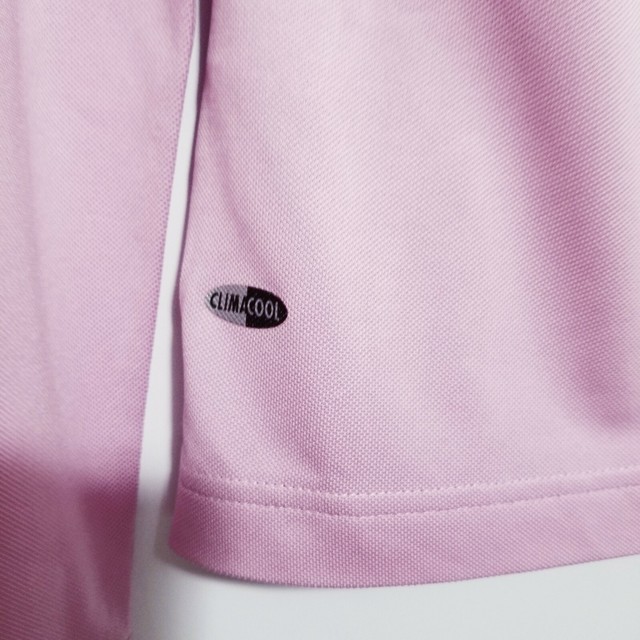 Adidas Pink women S long sleeves V neck Clima Cool Top EUC | eBay