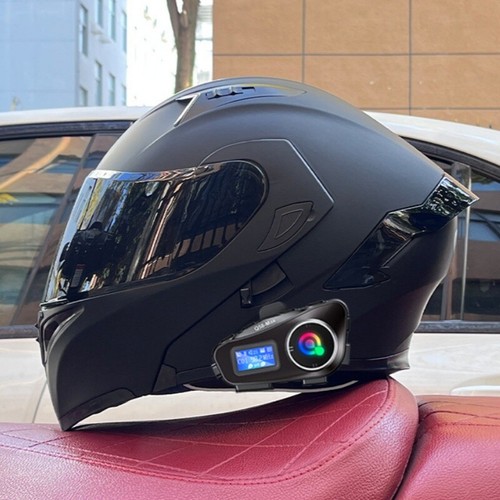 Bluetooth Modular Motorcycle Intercom Helmet Racing Dual Lens Motorbike Helmets - Foto 17 di 17