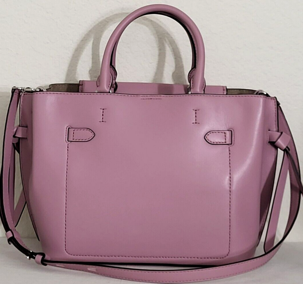 🌞MICHAEL KORS HAMILTON LEGACY ROYAL PINK LEATHER BELTED LARGE