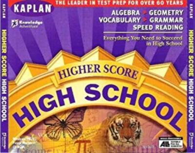 Kaplan Higher Score: High School PC MAC CD test prep algebra grammar reading +