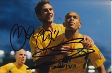 NORWICH CITY HAND SIGNED SIMEON JACKSON AND ANDREW SURMAN 6X4 PHOTO.