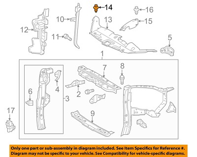 TOYOTA OEM 14-19 Highlander Radiator Support-Sight Shield 532950E070