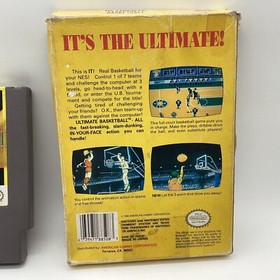 Ultimate Basketball (NES) Nintendo Plastic Protective Case 1990 Untested