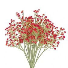 Red Babys Breath Artificial Flowers 6 Pcs Wedding Flowers Faux Flowers for DI...