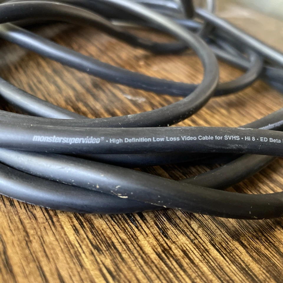 MONSTER CABLE S-Video Cable15’ft. Long Low Loss Video Hi-8 ED Beta - Image 4 of 4