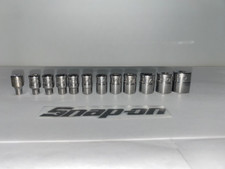 Snap-On 110TMY 12pc 1/4" Drive 6-Point SAE Flank Drive® Shallow Sockets