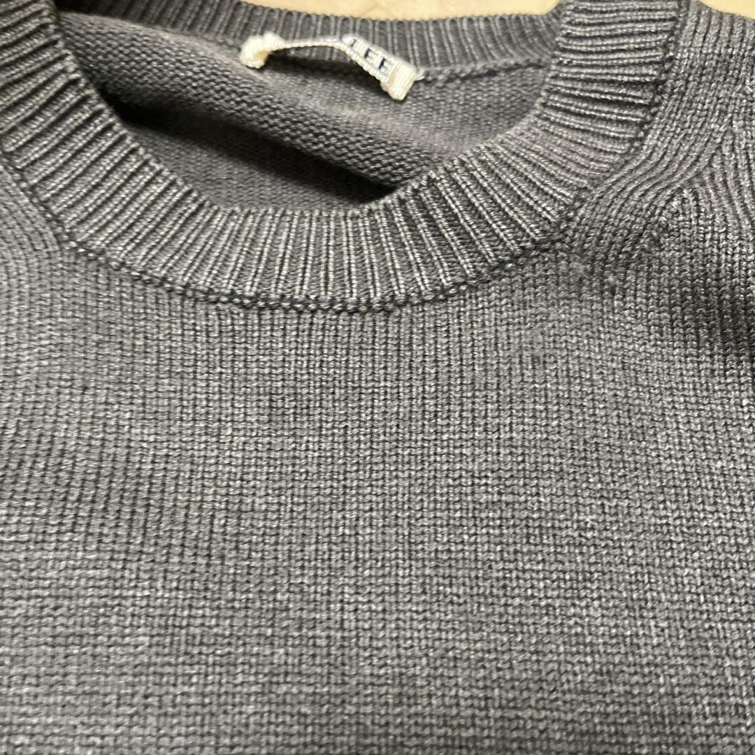 Auralee French Merino Stone Washed Knit Sweater Crew Neck Auralee French Merino Stone Washed Knit Sweater Crew Neck
