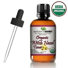 USDA Certified Organic Witch Hazel Toner by Mayan's Secret Facial toner