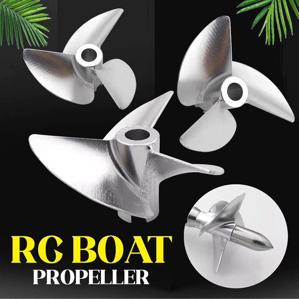 RC Racing Boat 36mm/38mm/40mm Aluminum 3 Blades Propeller 4mm/4.76mm Shaft Prop - Image 2 of 4