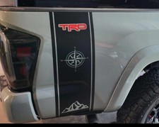 Trd Compass Truck Bedstripe Graphic Decal .. Compatible With Toyota Tacoma. Set