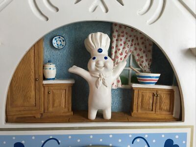 Danbury Mint Pillsbury Doughboy Collector Clock 1999 TESTED WORKS