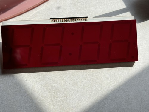 Clock Display.  Unknown Pinouts.  17 Pin    6-5/16” X 2”