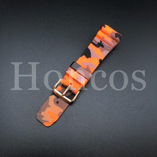 Fits for Seiko Diver Watch Band Strap SKX007 SKX009 22mm Color Rubber Camouflage - 第 25/61 張圖片