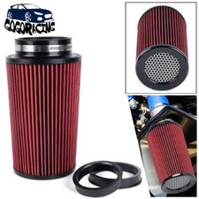 3 3.5 4 High Flow Cold Air Intake Filter Inlet 3 Sizes In 1 Red 10.5 Tall 3 3.5 4 High Flow Cold Air Intake Filter Inlet 3 Sizes In 1 Red 10.5 Tall