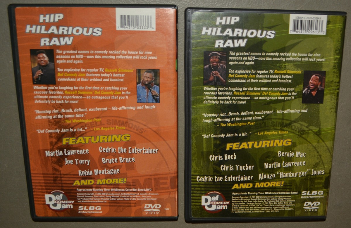 2 DVDs - Def Comedy Jam All Stars 1 & 2 - Cedric, Martin Lawrence