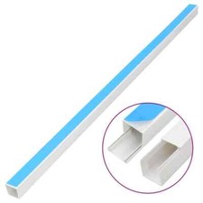 Electrical Cable Tidy Trunking PVC Wire Conduit Management Cover Self Adhesive