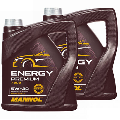 Motoröl Motor Öl MANNOL Energy Premium 5W-30 API SN 2 X 4 Liter für BMW Hyundai 