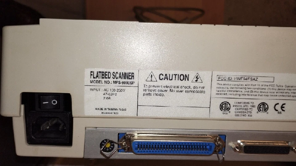 Mustek Scanner Paragon 8000 SP, Auflösung 400 x 800 Pixel Scanfläche 216x356 mm - Bild 3 von 4