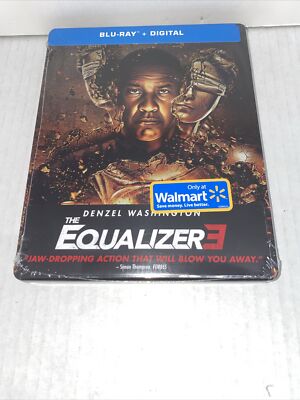 THE Equalizer 3 SteelBook +Bluray + DIGITAL **READ