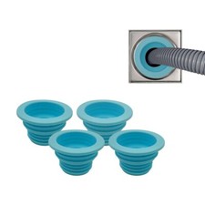 4 Pack Silicone Drain Pipe Hose Plug Sewer Seal Ring for Washing Mashine Laundry