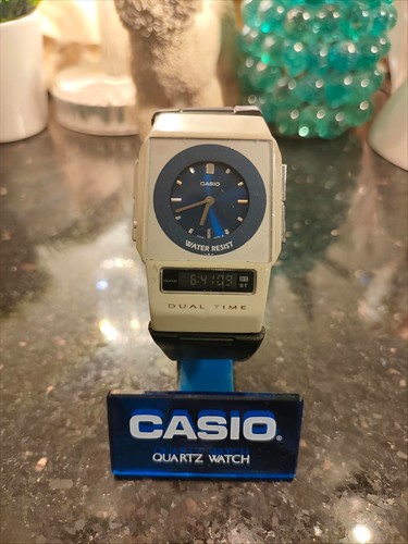 1999 Vintage Casio 2320 FS-01 Analog Digital Blue Edition Film Watch Dual Time - Picture 6 of 24