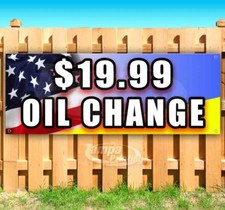  19.99 OIL CHANGE Advertising Vinyl Banner Flag Sign Many Sizes MECHANIC REPAIR