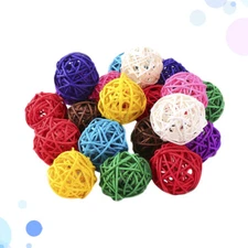 100pcs 3cm Aromatherapy Rattan Ball Christmas Party Hanging Ornaments Pendant