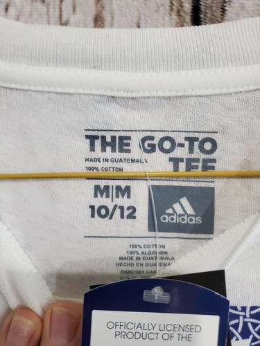 LZ Adidas Youth Medium Notre Dame Fighting Irish Short Sleeve Tee T-Shirt Top NW - Bild 3 von 4