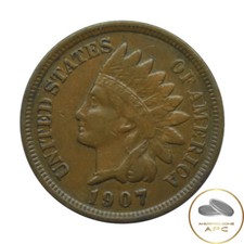 1907 Indian Head Cent Scarce High Grade XF