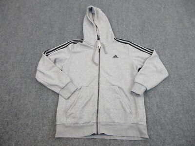 Adidas Sweater Mens Adult Medium Gray Athletic Hoodie Casual