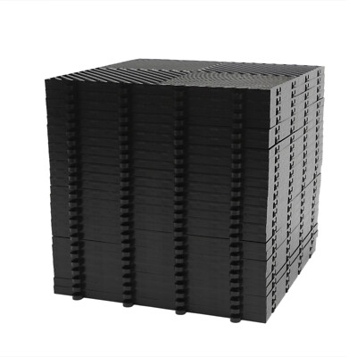 Tiles Interlocking 25PCS Black, Drainage Tiles 12x12x0.5'', Deck Tiles Outdoor Fl
