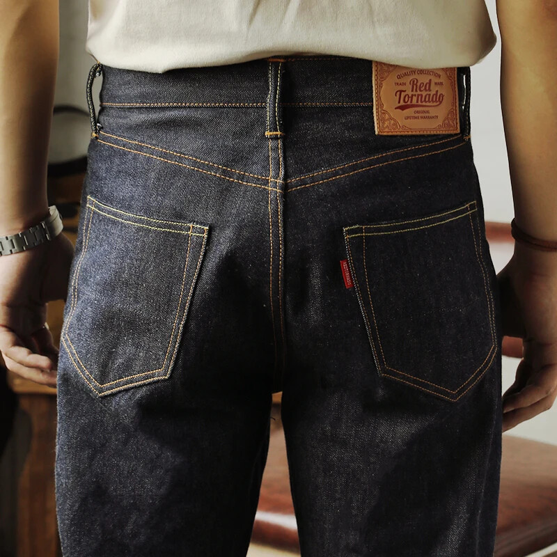 Raw Red Line Selvedge Denim Pants Red Tornado Trousers 55501