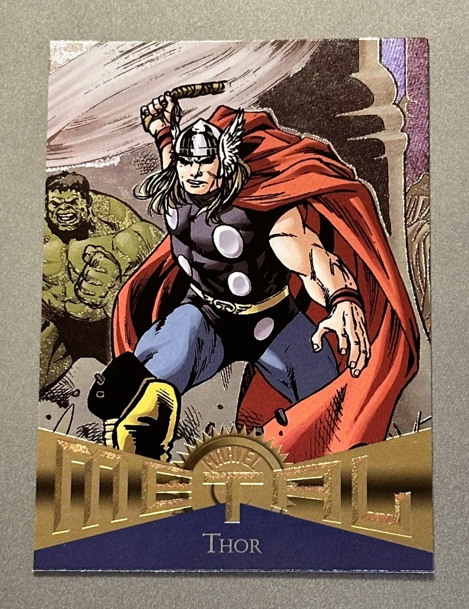 2024 Skybox Marvel Metal Universe Avengers THOR #R-6 Retro - Chase