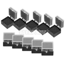 ETERFANT Dental Lab Crown/Veneer/Bridge Boxes- 1"-Clear Top with Sponge Fillers