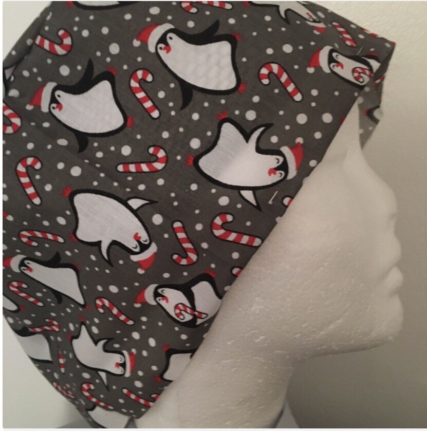 Christmas 3 Santa & More theatre hospital scrub cap odp surgeon doctor