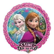 Disney Frozen Singing Balloon 28" (71cm) – Elsa & Anna Musical Party Decor