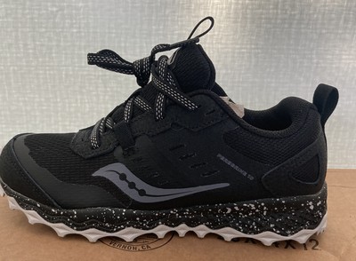 Saucony Big Boys Peregrine 10 Shield Sneakers Black Gray Size 10 M US