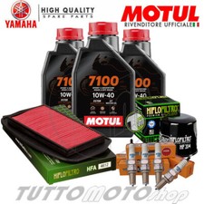KIT TAGLIANDO YAMAHA FZ6 FAZER S2 600 2007 OLIO MOTUL 7100 FILTRI CANDELE