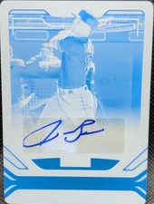 ⚾ JAKE BAUERS 2020 Panini Chronicles Playbook AUTO PRINTING PLATE #1/1 Yankees